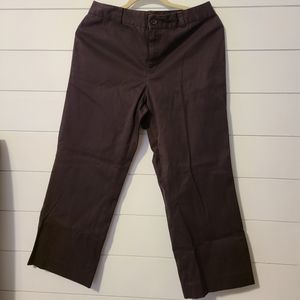 Banana Republic brown cropped pants size 6